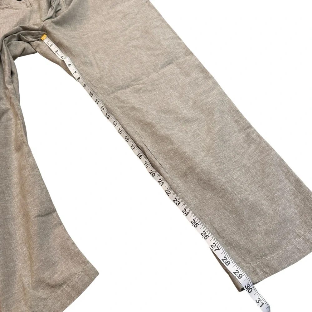 Perry Ellis Khaki Linen Blend Light Weight Causal Pants Men’s size 38”Wx30”L